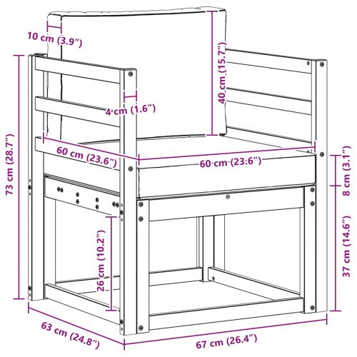 Комплект дивани за открито Солидно акациево дърво и полиестер