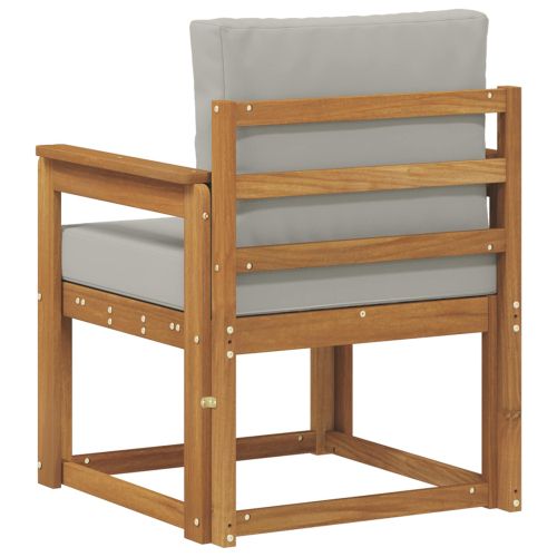 Външен диван Солидно акациево дърво и полиестер