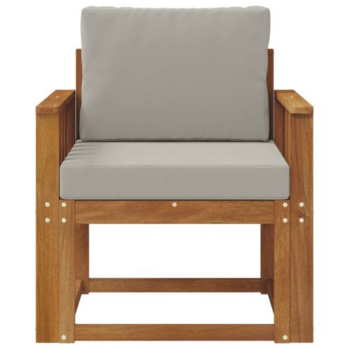 Външен диван Солидно акациево дърво и полиестер