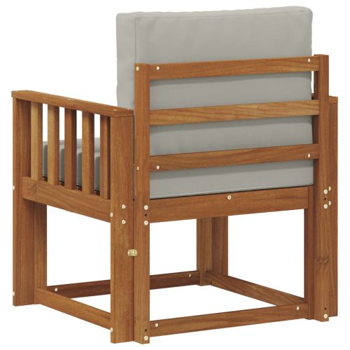 Външен диван Солидно акациево дърво и полиестер