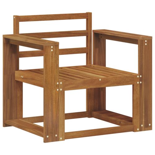 Външен диван Солидно акациево дърво Естествен