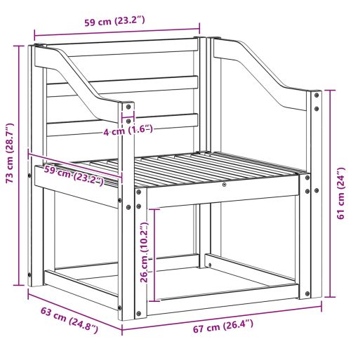 Комплект дивани за открито Солидно акациево дърво Естествен