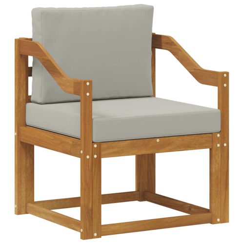 Външен диван Солидно акациево дърво и полиестер