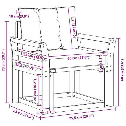 Комплект дивани за открито Солидно акациево дърво и текстилена