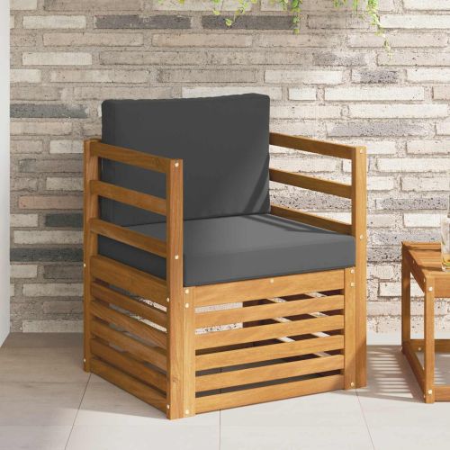 Комплект дивани за открито Естествен 67 x 63 x 73 см