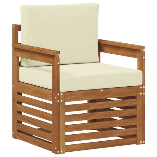 Комплект дивани за открито Естествен 71 x 63 x 73 см