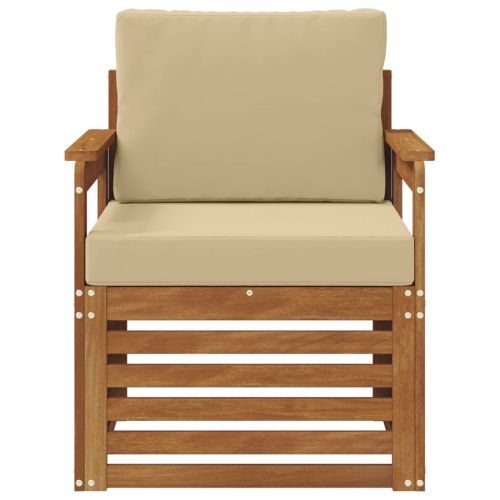 Комплект дивани за открито Естествен 71 x 63 x 73 см