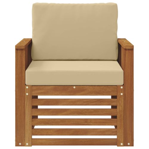 Комплект дивани за открито Естествен 71 x 63 x 73 см