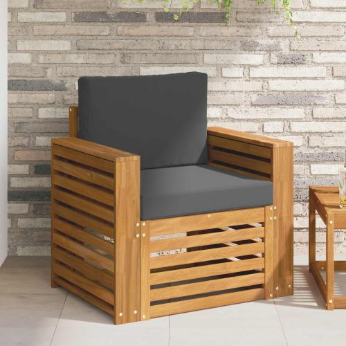 Комплект дивани за открито Естествен 79 x 63 x 73 см