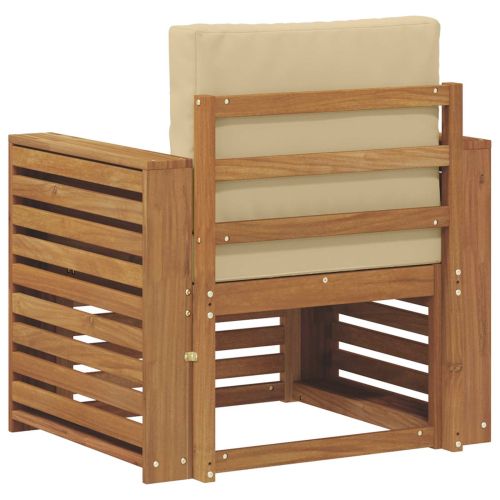 Комплект дивани за открито Естествен 79 x 63 x 73 см