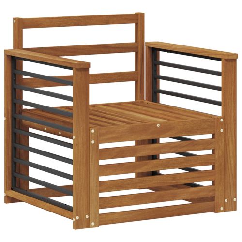 Комплект дивани за открито Естествен 71 x 63 x 73 см