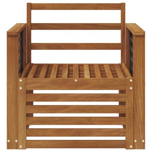 Комплект дивани за открито Естествен 71 x 63 x 73 см