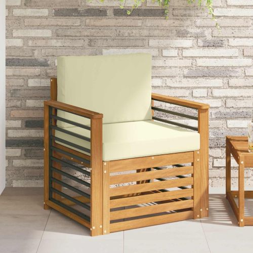 Комплект дивани за открито Естествен 71 x 63 x 73 см