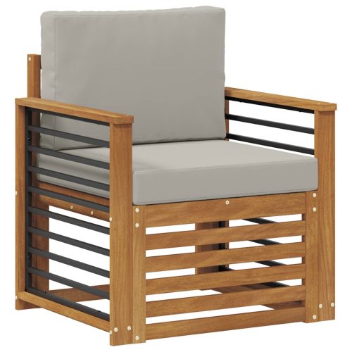 Комплект дивани за открито Естествен 71 x 63 x 73 см