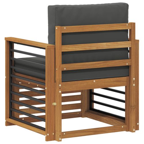 Комплект дивани за открито Естествен 71 x 63 x 73 см