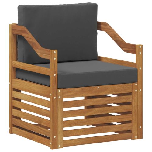 Комплект дивани за открито Естествен 67 x 63 x 73 см