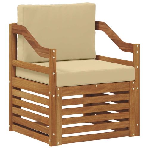 Комплект дивани за открито Естествен 67 x 63 x 73 см