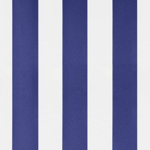 Свободностояща тента, синьо и бяло, 400x300 см, плат и стомана