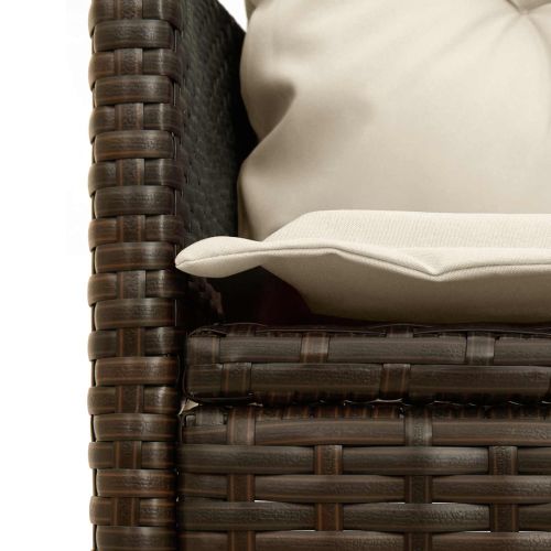 Градински Софа Комплект с възглавница 2 pcs полиратан