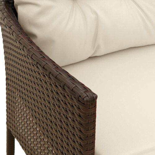 Градински Софа Комплект с възглавница 2 pcs полиратан