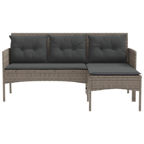 Градински Софа Комплект с възглавница 2 pcs полиратан