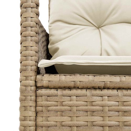 Градински Софа Комплект с възглавница 2 pcs полиратан