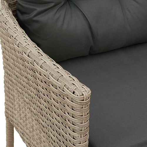 Градински Софа Комплект с възглавница 2 pcs полиратан