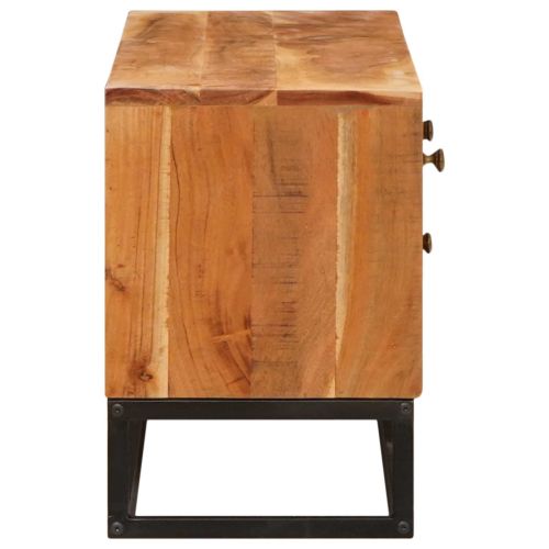 ТВ шкаф Естествен 110 x 30 x 44 см Солидно акациево дърво