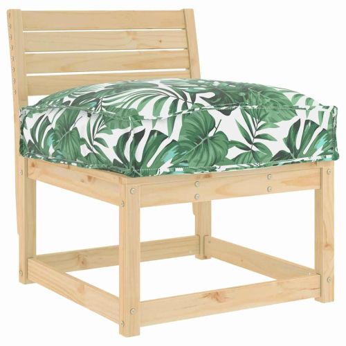 Възглавница Мотив с листа 50 x 50 x 12 cm Оксфордска тъкан