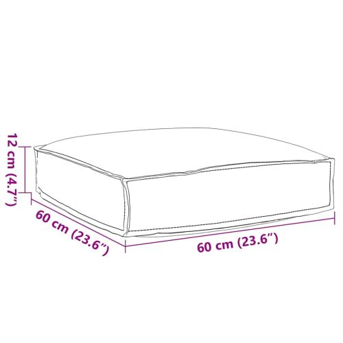 Възглавница Кралско синьо 60 x 60 x 12 cm Оксфордска тъкан