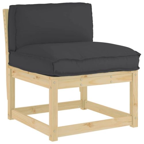 Възглавница Черно 80 x 40 x 12 cm Оксфордска тъкан