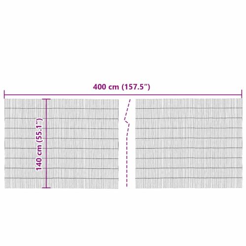 Ограда от тръстика Естествен 400 x 140 cm Ръст