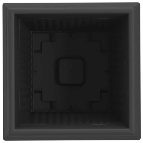 Квадратна цветна саксия 6 pcs Черно 38 x 38 x 30 см Пластмаса