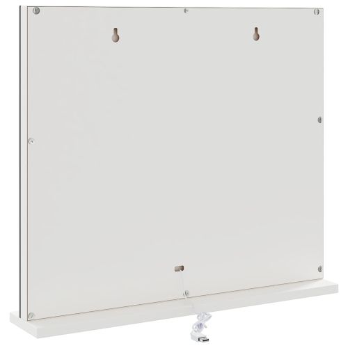 LED огледало за гримиране Бял 50 x 10 x 44 см Стъкло и стомана