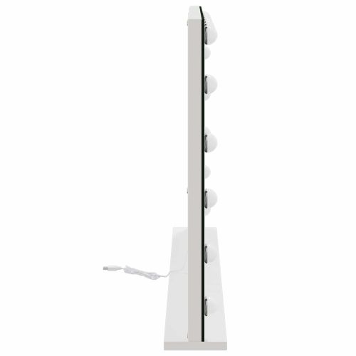 LED огледало за гримиране Бял 80 x 10 x 52,5 см