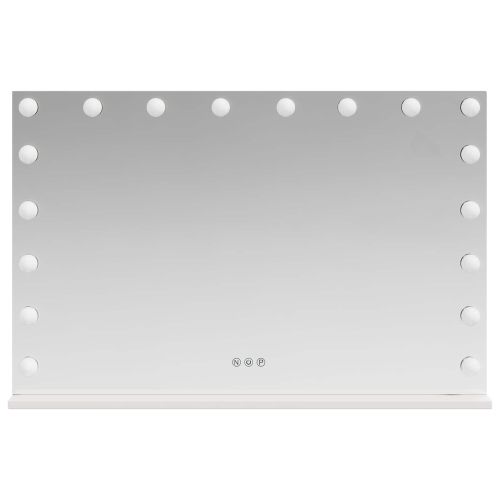 LED огледало за гримиране Бял 80 x 10 x 52,5 см