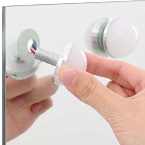 LED огледало за гримиране Бял 80 x 10 x 52,5 см