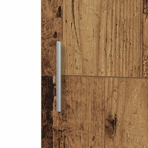 Висок шкаф 2 pcs Старо дърво 45 x 42,5 x 185 см