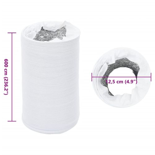 Вентилационен канал алуминий и PVC 6 м Ø12,5 см