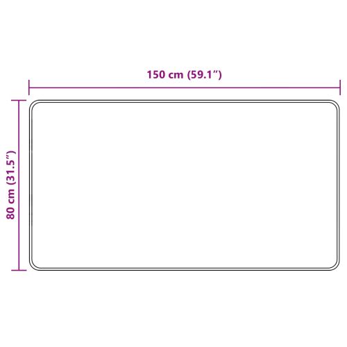 Каса за килим MARSA Сив 150 x 80 cm Полиестер и PVC