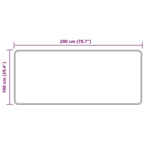 Каса за килим MARSA Многоцветен 200 x 100 cm Полиестер и PVC