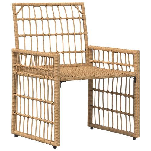 Комплект за външни мебели 4 pcs Естествено и кремаво бяло