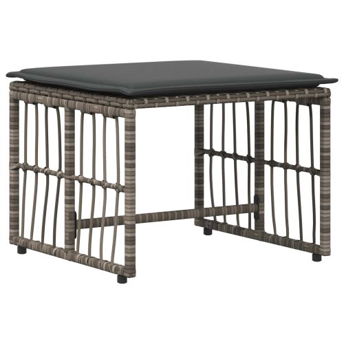 Комплект за външни мебели 5 pcs Сив и тъмен сив