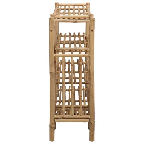 Шкаф за обувки с рафт Естествен 88 x 27 x 80 см Бамбук