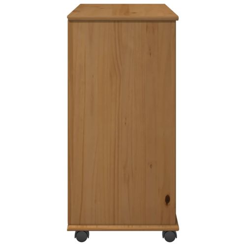 Плъзгащ кабинет Меден кафяв 63,5 x 39 x 79 см Солиден бор