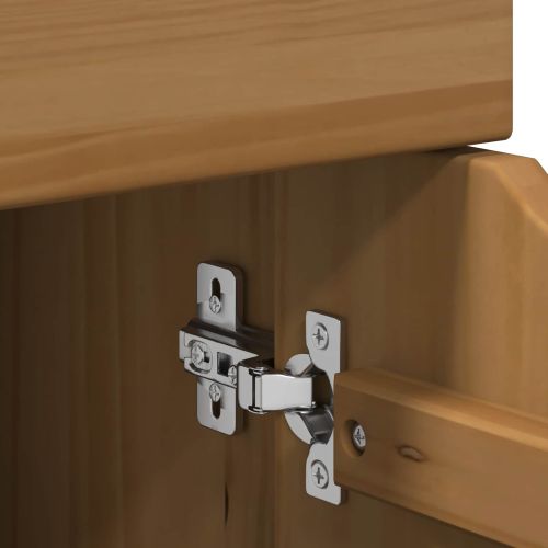 Плъзгащ кабинет Меден кафяв 63,5 x 39 x 65,5 см Солиден бор