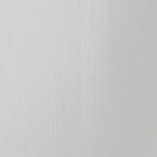 Плъзгащ кабинет с колело Бяло 100 x 39 x 65,5 см Солиден бор