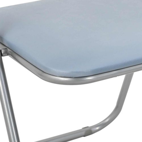 Сгъваем стол 2 pcs Сив 48 x 43,5 x 81 см Изкуствена