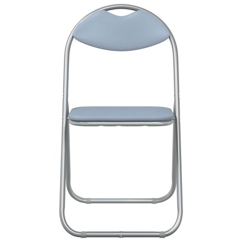 Сгъваем стол 8 pcs Сив 48 x 43,5 x 81 см Изкуствена