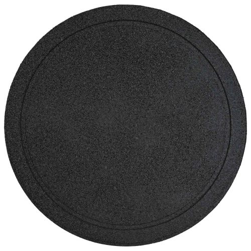 Стъпаловиден камък 6 pcs Черен Ø 44 x 2 см Каучук